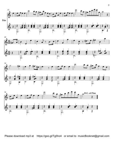 Easy Flute Guitar Duets By Giuliani 74 6 Page 2