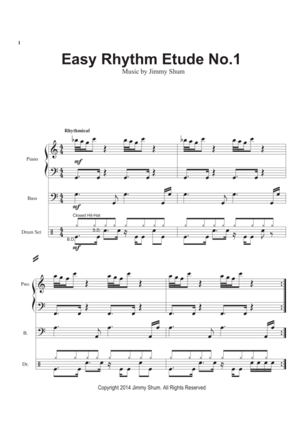 Easy Pop Rhythm Etude No 1 Page 2