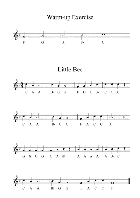 Easy Recorder Lessons Page 2