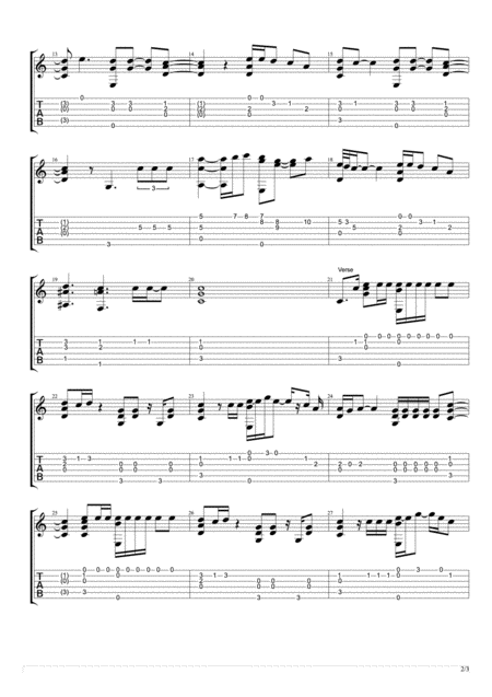 Easy Solo Fingerstyle Guitar Page 2