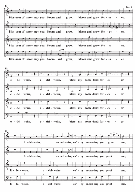 Edelweiss A Cappella Page 2