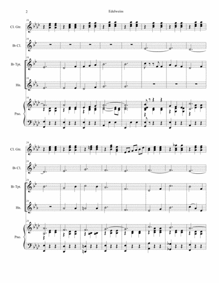 Edelweiss Duet For Bb Trumpet And French Horn Page 2