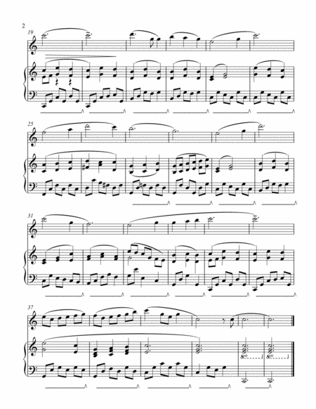 Edelweiss For Flute Solo And Piano Accompaniment Page 2