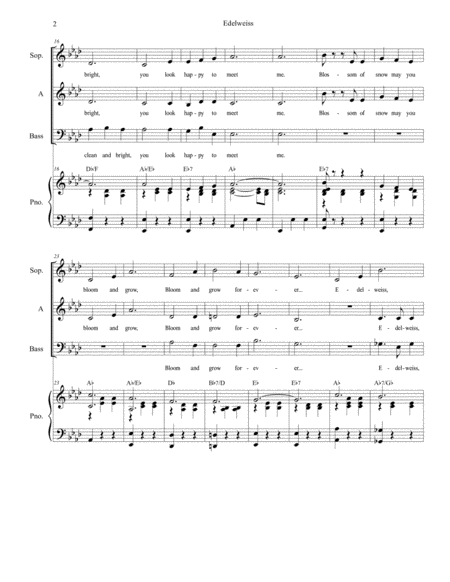 Edelweiss For Vocal Trio Sab Page 2