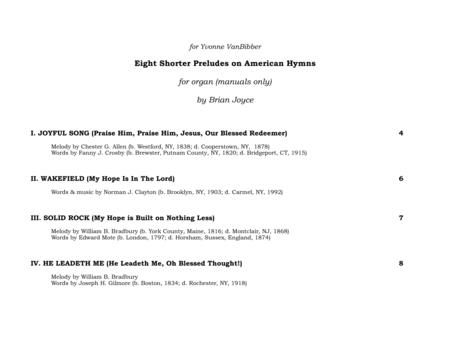 Eight Shorter Preludes On American Hymns For Manuals Only Page 2