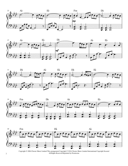 Einaudi Nuvole Bianche Easy Piano Sheet In F Minor Page 2