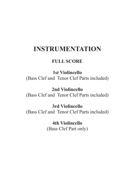 Eine Kleine Nacht Musik 1st Movement Allegro For Violincello Quartet Page 2