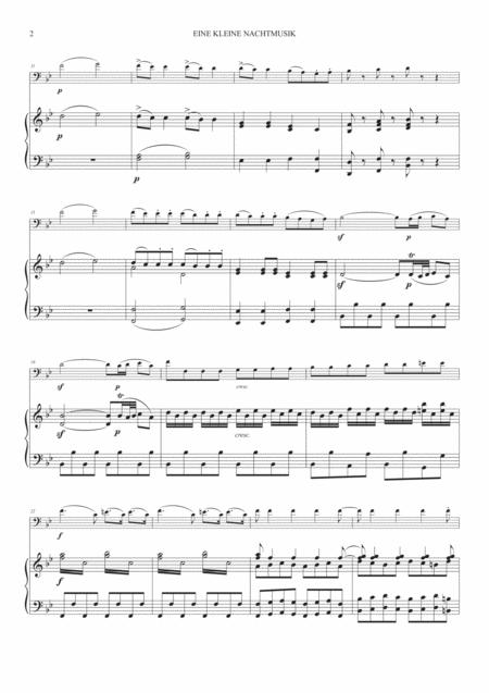 Eine Kleine Nachtmusik 1st Mov For Trombone And Piano Page 2