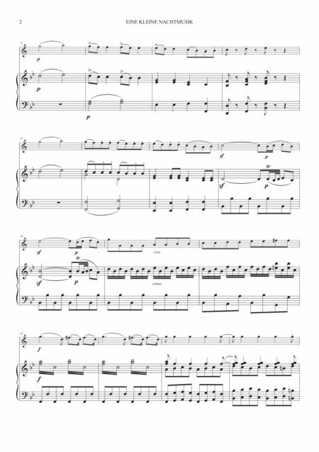 Eine Kleine Nachtmusik 1st Mov For Trumpet And Piano Page 2