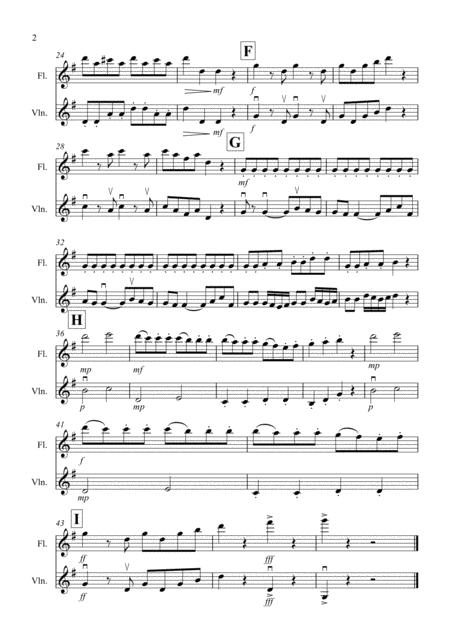 Eine Kleine Nachtmusik 1st Movement For Flute And Violin Duet Page 2