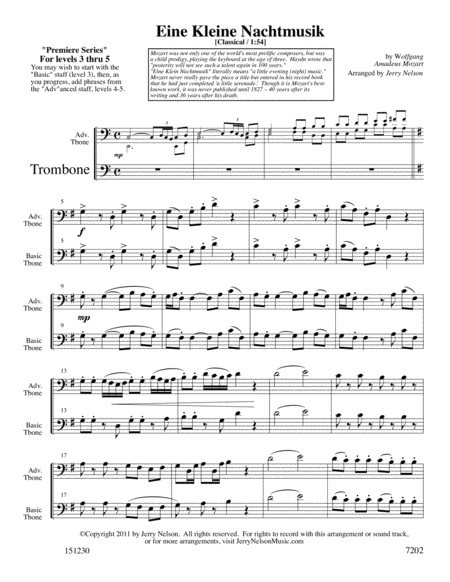 Eine Kleine Nachtmusik Arrangements Level 3 5 For Tenor Sax Written Acc Page 2