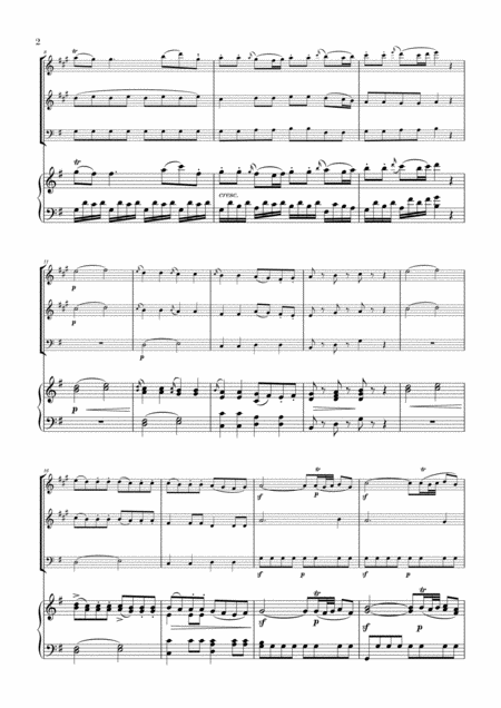 Eine Kleine Nachtmusik For 2 Clarinets Bassoon And Piano Page 2