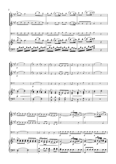 Eine Kleine Nachtmusik For 2 Clarinets Cello And Piano Page 2