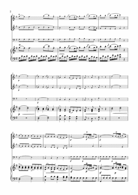 Eine Kleine Nachtmusik For 2 Flutes Trombone And Piano Page 2