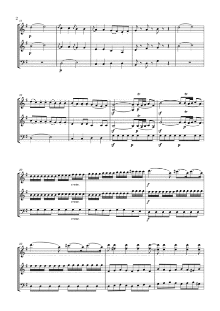 Eine Kleine Nachtmusik For 2 Violins And Trombone Page 2