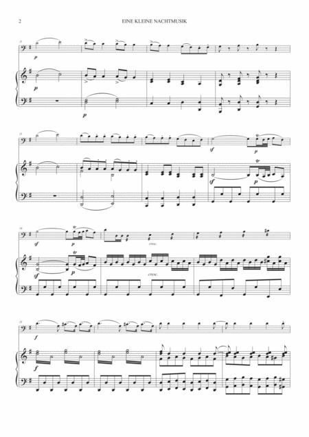 Eine Kleine Nachtmusik For Cello And Piano Page 2