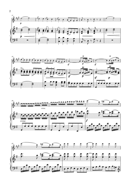 Eine Kleine Nachtmusik For Clarinet And Piano Page 2