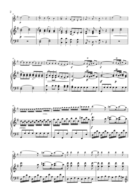 Eine Kleine Nachtmusik For Flute And Piano Page 2