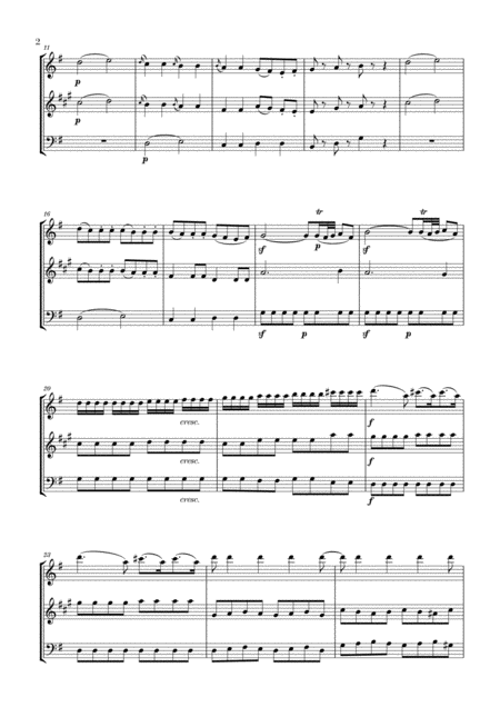 Eine Kleine Nachtmusik For Flute Clarinet And Bassoon Page 2