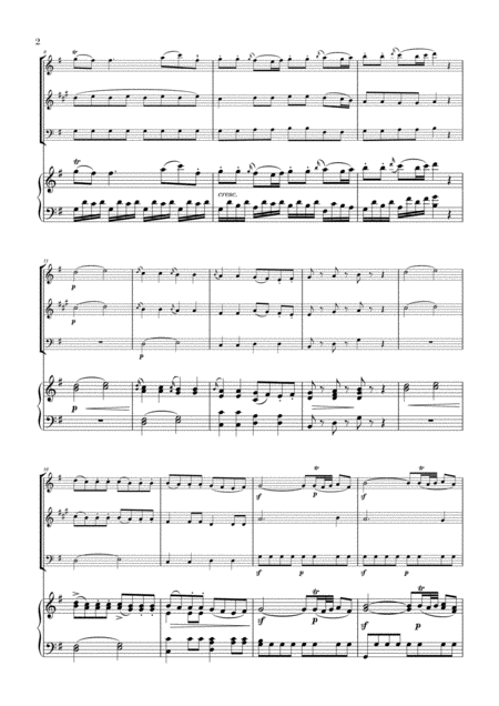 Eine Kleine Nachtmusik For Flute Clarinet Bassoon And Piano Page 2