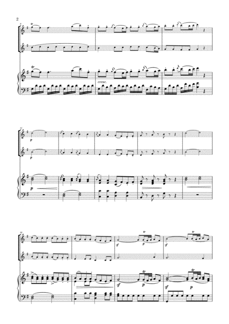 Eine Kleine Nachtmusik For Flute Oboe And Piano Page 2