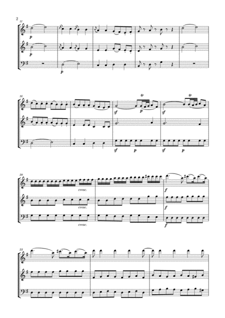 Eine Kleine Nachtmusik For Flute Oboe And Trombone Page 2