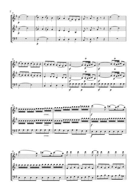 Eine Kleine Nachtmusik For Flute Violin And Bassoon Page 2