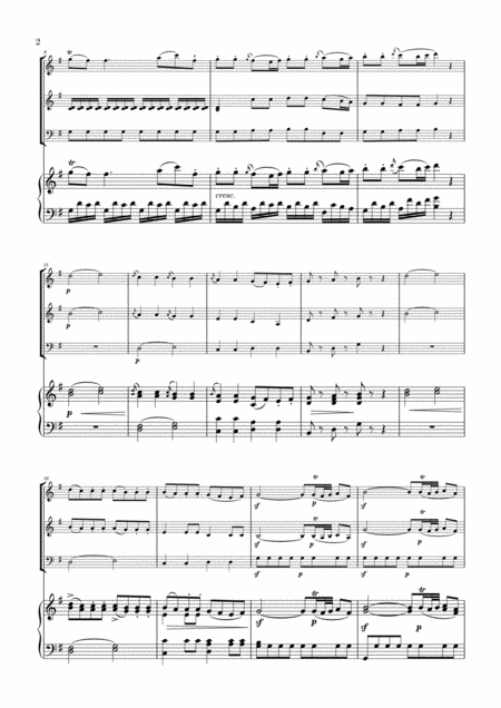 Eine Kleine Nachtmusik For Flute Violin Cello And Piano Page 2