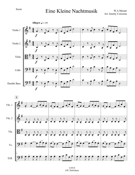 Eine Kleine Nachtmusik For String Orchestra Page 2