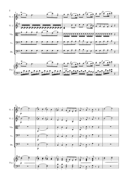 Eine Kleine Nachtmusik For String Quintet And Piano Page 2