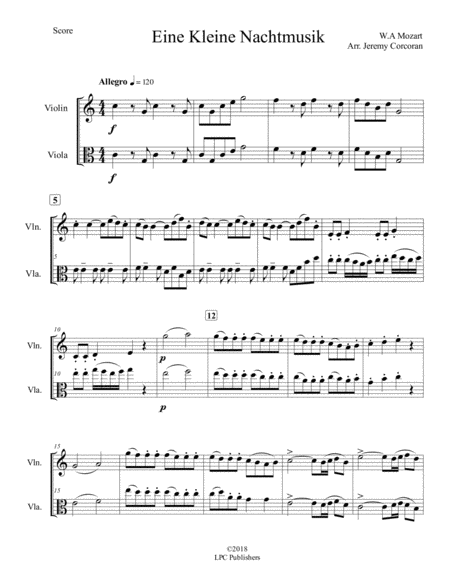 Eine Kleine Nachtmusik For Trumpet And Trombone Page 2