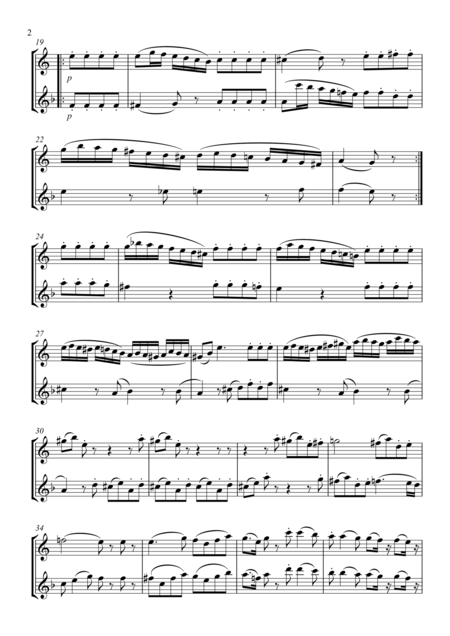 Eine Kleine Nachtmusik Romanze Alto Tenor Saxophone Duet Page 2