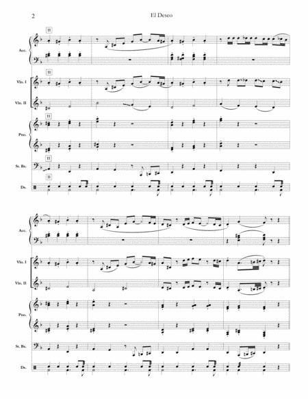 El Deseo From Curb Your Enthusiasm Full Score Set Of Parts Page 2