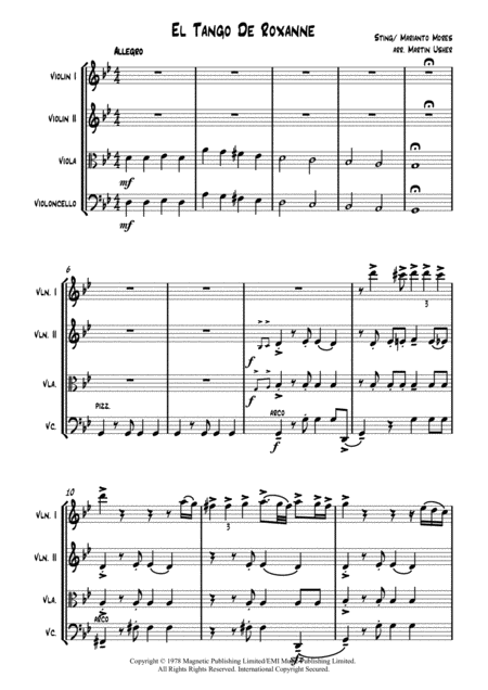 El Tango De Roxanne String Quartet Page 2