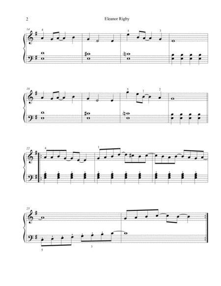 Eleanor Rigby Easy Piano Page 2