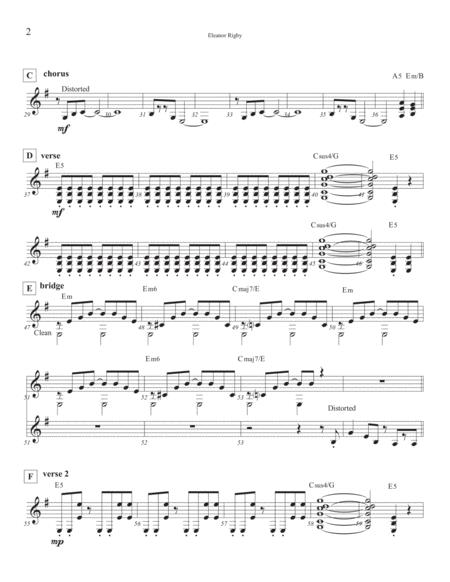 Eleanor Rigby Guitar Page 2