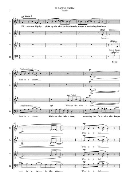 Eleanor Rigby Satb Piano A Powerhouse Arrangement Page 2