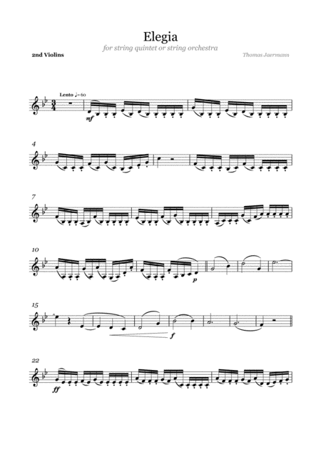 Elegia For Strings Set Of Parts Page 2