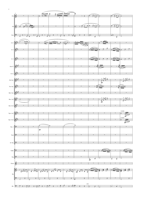 Elegy Sentimentale For Concert Band Page 2