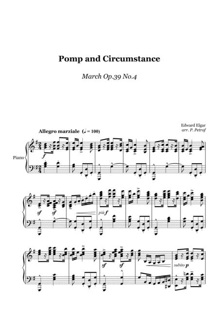 Elgar Pomp And Circumstance March Op 39 No 4 Piano Solo Page 2