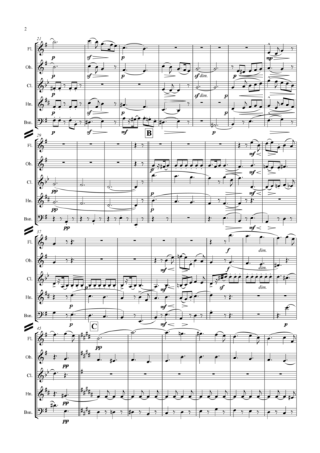 Elgar Serenade For Strings Op 20 Mvt 1 Allegro Wind Quintet Page 2