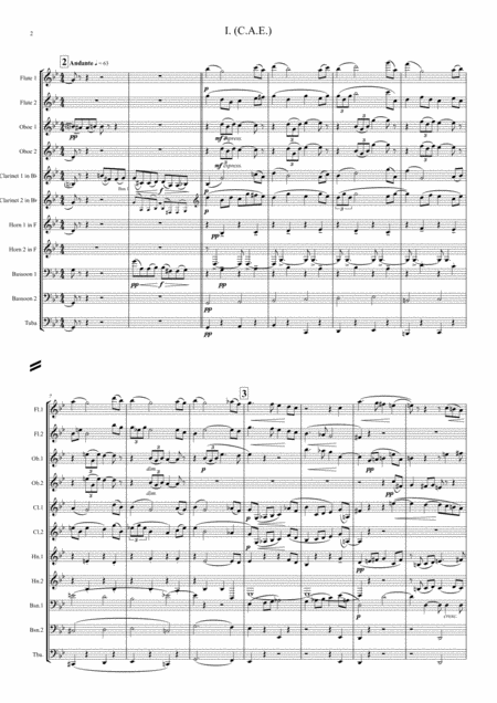 Elgar Theme And 10 Variations Including Nimrod From Enigma Variations Op 36 Wind Dectet And Bass Page 2