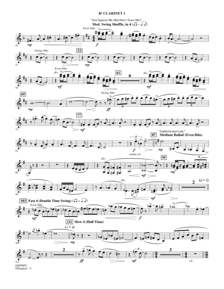 Ellington Arr Stephen Bulla Bb Clarinet 1 Page 2