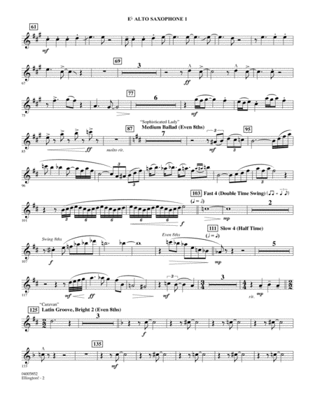 Ellington Arr Stephen Bulla Eb Alto Saxophone 1 Page 2