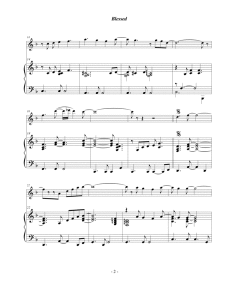 Elton John Blessed For Flute Piano Page 2