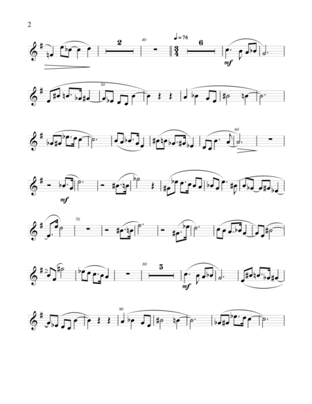 Elton John Dont Let The Sun Go Down On Me For Bass Clarinet Piano Page 2