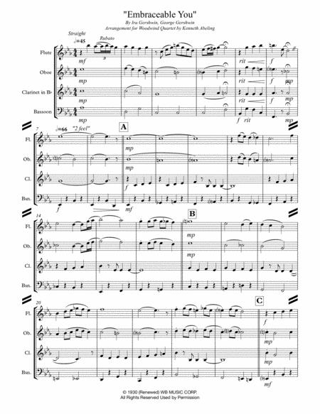 Embraceable You For Woodwind Quartet Page 2