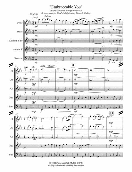 Embraceable You For Woodwind Quintet Page 2