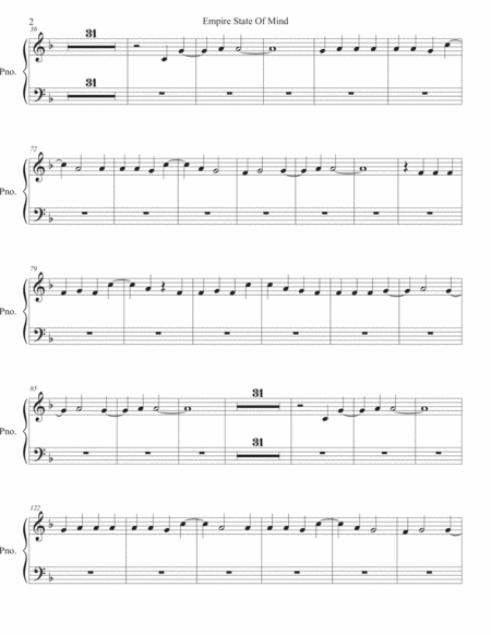 Empire State Of Mind Piano Page 2