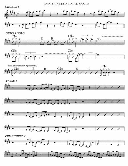 En Algun Lugar Alto Sax Page 2